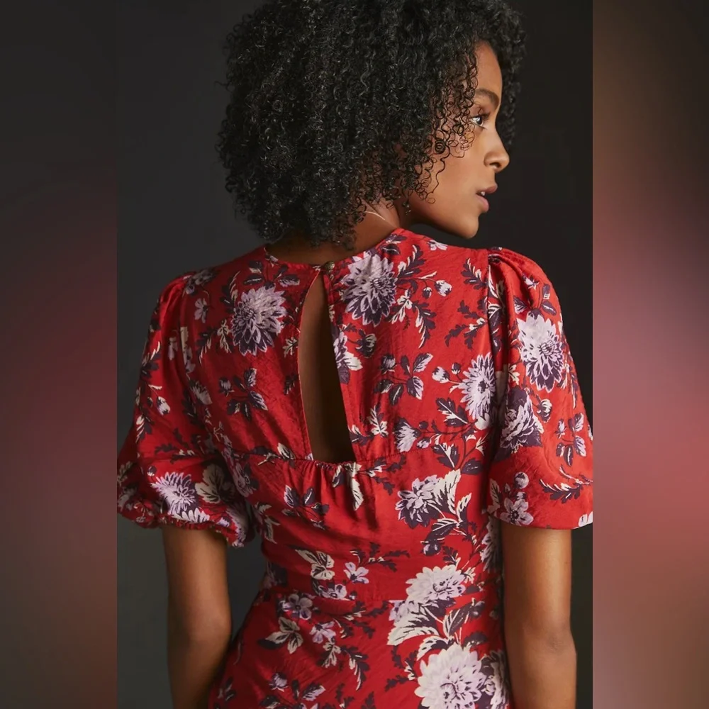 Anthropologie Maeve Puff-Sleeve Dress - Picture 13 of 16